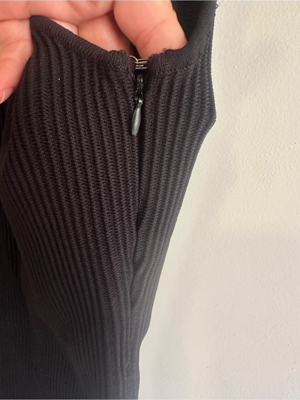 Princess Polly Black Ribbed Square-Neck Mini - Picture 5 of 10